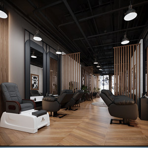 Salon tạo kiểu trạm điều chỉnh chiều cao chairswivel cơ sở làm tóc Salon thiết bị - Product Image 4