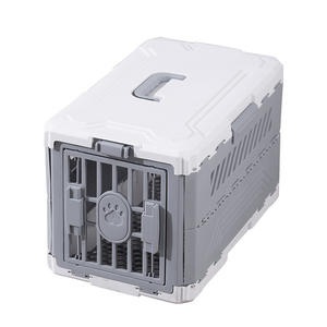 Boîte de <span class=keywords><strong>transport</strong></span> pour <span class=keywords><strong>chien</strong></span> <span class=keywords><strong>pliable</strong></span> en plastique tendance, écologique, capacité de 15 kg - Product Image 4