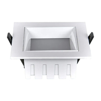 Downlight Commercial Intérieur 7W, Plafonnier Encastré 75mm, Downlights Encastrés 220V Carré Rond SMD LED pour Éclairage