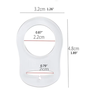Anneau de fixation en silicone pour sucette de bébé avec anneaux transparents colorés - Product Image 5