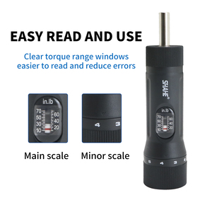 SHAHE 1/4 인치 드라이브 토크 드라이버 렌치 세트 유지 보수 도구 용 10-70 In-lb 10 조각 비트 자전거 수리 및 장착 - Product Image 3