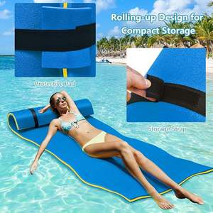 Aangepaste Fabriek Groothandel Lelie Pad Drijvende Water Mat <span class=keywords><strong>3</strong></span>-laags Scheurbestendig Xpe Schuim Drijvende Mat Voor Meer Strand Oceaan Zwembad - Product Image 5