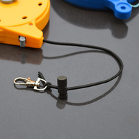 Lanière de sécurité pour canne à pêche auto-rétractable avec mousqueton et fixation par pince pour kayak, bateau et pêche