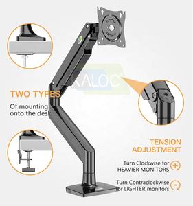 KALOC-<span class=keywords><strong>Support</strong></span> d'écran pour ordinateur, 22-40 <span class=keywords><strong>pouces</strong></span>, avec ressort à gaz, pour écran LCD, LED, Soporte, bras de moniteur personnalisé, DS160 - Product Image 2