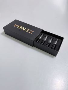 Caja de Regalo Personalizable para Botellas de Perfume - Estuche Negro de 6 Compartimentos para Atomizadores de Vidrio de Viaje - Product Image 2