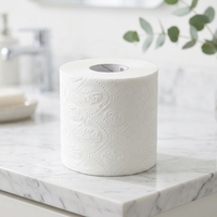 Papier toilette jetable en gros, imprimé sur mesure, 100% pâte de bois vierge, prix abordable, rouleau jumbo