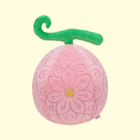 6 Buah Boneka Plush Buah Iblis One Piece 23cm Ukuran Sedang Buah Karet Buah Operasi Anime Boneka Isi Dakron Grosir untuk Penggemar