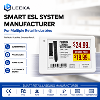 LEEKA Fabricantes de Etiquetas Electrónicas para Estantes, Etiqueta de Precio Electrónica Inalámbrica de 4 Colores y 2.4Ghz con Tecnología E-ink para Supermercados