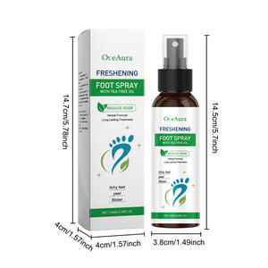 Meilleure vente OCEAURA Formule à base de plantes Parfum durable Odeur douce Rafraîchissant Non gras Portable Foot Fresh Spray - Product Image 1