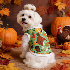 Ropa para perros pequeños, chaleco de verano para perros Teddy Bear, ropa multicolor antidesprendible para mascotas de Acción de Gracias - Product Image 3