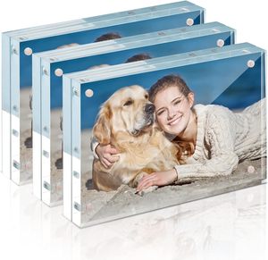 Custom Sized Handmade <b>Double</b>-Sided Clear Acrylic Magnetic Waterproof Eco-Friendly <b>Photo</b> <b>Frame</b> for Desktop Display - Product Image 1