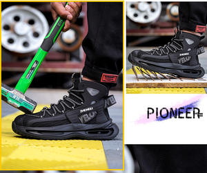 Chaussures de sécurité de travail en acier de haute qualité Dian Sen, baskets décontractées respirantes et légères pour hommes, chaussures de sport de haute qualité pour hommes - Product Image 6