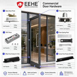 In Offerta Speciale <span class=keywords><strong>Porta</strong></span> d'<span class=keywords><strong>Ingresso</strong></span> a Doppio Battente in Alluminio EEHE dal Design Moderno per Patio Commerciale - Product Image 2