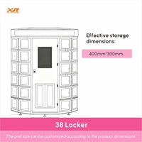 Distributeur automatique de casiers de haute technologie XY, best-seller, grande capacité, écran tactile de 21,5 pouces, gestion basée sur le cloud