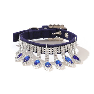 2023 शीर्ष बिक्री लक्जरी गहने पालतू हार स्फटिक बहु-रंग कुत्ते कॉलर - Product Image 3