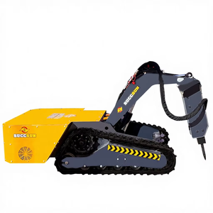 Mini-chargeuse électrique télécommandée sur chenilles pour travaux miniers, petite chargeuse compacte pour terrassement - Product Image 6
