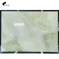 Dalles d'onyx vert naturel Tostone 20 mm durables, exquises et étanches pour plans de travail modernes, murs, tables, baignoires, extérieur, chambre et cuisine