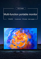 Monitor Portátil LED IPS Full HD de 13.3 Pulgadas con Retroiluminación, Directo de Fábrica, Personalizable, Expande la Capacidad de tu PC, Laptop o Teléfono; Duplica la Pantalla Secundaria