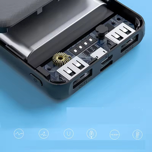 Siêu công suất lớn 10000mAh ngân hàng điện sạc di động Type-C USB DC giao diện đầu vào vật liệu PVC 12 Wát cho điện thoại di động - Product Image 4