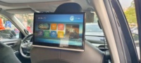 TV pintar layar 13.3 inci pemutar hiburan, TV pintar layar HD IPS Android 12 2 + 32GB Monitor sandaran kepala mobil TV Multimedia otomotif