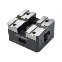 DEJIACNC KHS68-80 Étau CNC universel auto-centrant - Compact, profil bas, manuel, 3/4/5 axes, précision <0,02 mm, mâchoires durcies 42CrMo