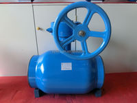 Válvula de Bola de Acero Fundido Totalmente Soldada TKFM API 6D, Operada Manualmente con Engranajes, Puerto de 6 Pulgadas, Temperatura Media, para Calefacción por Distrito y Gas Natural
