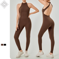 Nouvelle Combinaison de Yoga Réversible Sans Manches à Fermeture Éclair, Légère, Extensible dans les Quatre Sens, Respirante et Écologique, Style Nude, pour la Gym