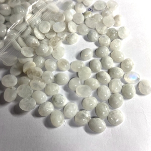 Natural <strong>Stones</strong> Oval Flat Bottom Cabochon 10*12mm Green <strong>Jade</strong> Moonstone <strong>Pink</strong> Rose Quartz - Product Image 3