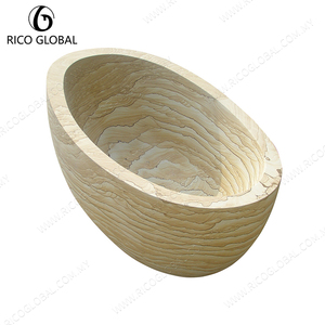 Option baignoire confortable baignoires en pierre solide grès minimaliste - Product Image 3