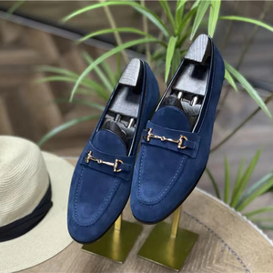 Mocassins <span class=keywords><strong>Bateau</strong></span> Décontractés à Enfiler de Luxe en Cuir Véritable Suédé <span class=keywords><strong>Marron</strong></span> de Haute Qualité pour <span class=keywords><strong>Homme</strong></span> - Collection Printemps - Product Image 1