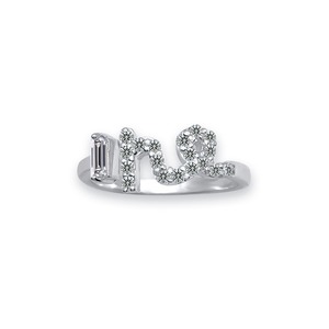 Anillo de Plata Personalizable con Circonita Cúbica de Color, Unisex, Vietnam, Signo Zodiacal Sagitario - Sagitario (23/11 - 21/12) - Product Image 1