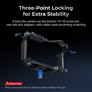 กรงอะลูมิเนียมอัลลอยสำหรับ <span class=keywords><strong>LUMIX</strong></span> <span class=keywords><strong>S1R</strong></span> II/S5 i/ S5 iix/ G9 II ออกอย่างรวดเร็วราง NATO ARCA-BOTTOM - Product Image 3