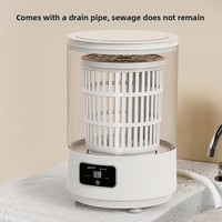 Mini-lave-linge rechargeable portable 2-en-1 pour sous-vêtements, soutiens-gorge, chaussettes et lingerie – Idéal pour les voyages et les dortoirs