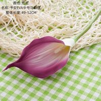 L-R211 Promotion Fleur Artificielle Calla Lily Bourgogne Haute Qualité Effet Réel en EVA pour Décoration de Table Maison Mariage Fête et Bouquet de Mariée