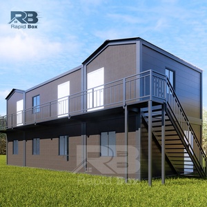 บ้านเคลื่อนที่หรูหรา 2-3 ห้องนอน บ้านพักแบบพกพา 2 ชั้น บ้านสำเร็จรูป บ้านโมดูลาร์ โรงแรมเคลื่อนที่ บ้านคอนเทนเนอร์ขนาดเล็ก - Product Image 5