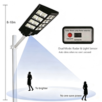 Lampadaire solaire LED extérieur étanche IP65 500W 2000W en ABS avec détecteur de mouvement – Vente directe usine