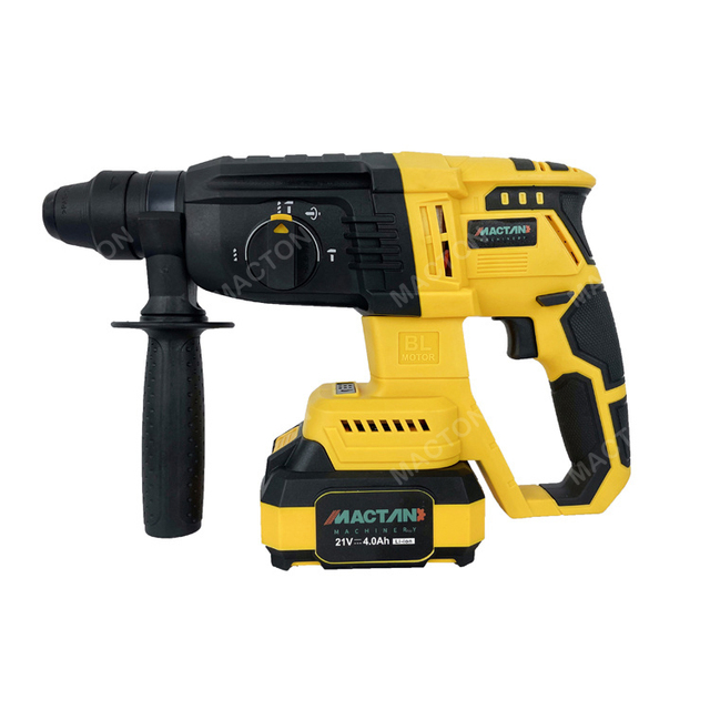 36V Brushless Motor 26mm Chuck Electric Lithium Battery Power Cordless Rotary Hammer