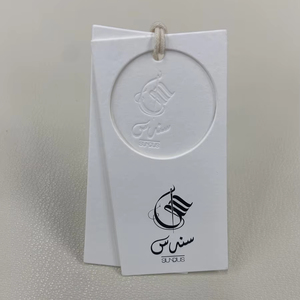 Tùy Chỉnh Chất Lượng Cao Xu Hướng Bronzing Quá Trình In Thẻ Với Chuỗi Đầy Màu Sắc Kết Cấu Giấy Treo Thẻ Quần Áo <span class=keywords><strong>Hangtag</strong></span> - Product Image 4