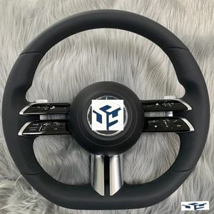 Volante de cuero de fibra de carbono personalizado al por mayor para Benz <span class=keywords><strong>2022</strong></span> nuevo CLS GLE W213 W238 W205 W222 W463 W167 G63 Clase C C63 - Product Image 6