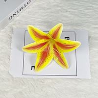 Kepala Bunga Lily Buatan Realistis 16cm, Jepit Rambut Bunga Plastik Cetak 3D, Lembut, Tahan Air, Dapat Dicuci, Dekorasi Pernikahan