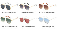 Großhandel Klassische Doppelbrücken-Metallsonnenbrille Hersteller Vintage Luxus-Sonnenbrille für Herren zum Fahren, Angeln und Klettern im Freien