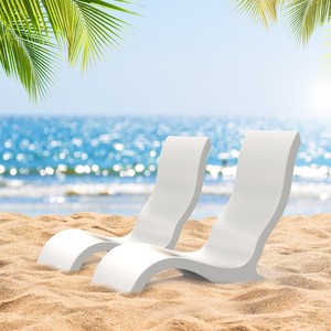 New Products PE Plastic Swimming Pool Lounge Chair Diving deck chair Beach Lounger Outdoor Recliner