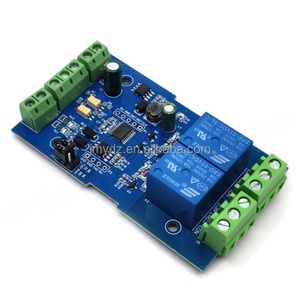 โมดูลรีเลย์ 2 ช่อง 5V สวิตช์อินพุต/เอาต์พุต RS485/TTL การสื่อสารแบบอนุกรม บอร์ด Modbus Rtu - Product Image 2