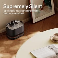 Fontaine à eau intelligente pour chat PETLIBRO avec WiFi, enregistrement du temps de consommation, suivi de l'apport en ml, contrôle par application, alimentation secteur, ABS