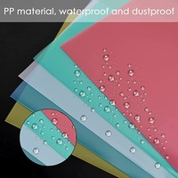 AFFISURE-Carpeta de plástico transparente para documentos, carpeta de bolsillo de copia segura, tipo L, tamaño de las letras US, fundas de papel A4, carpetas en transparente