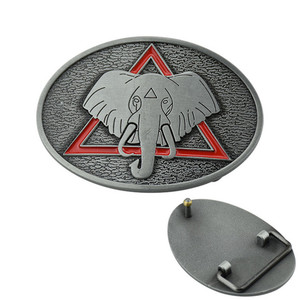 プリントロゴ鉄金属フリップトップキャンバスブランクカスタムDiyベルトバックル - Product Image 1