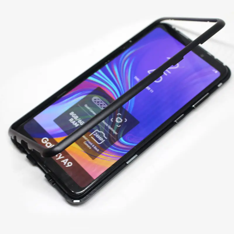 Für Samsung Galaxy A51 A71 A70S A20S A10S A20E Gehärtetem Glas Magnet Mobile Abdeckung 360 Schutz Magnetische Adsorption Telefon Fall