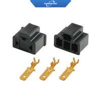 Douille de connecteur d'éclairage DJ7033 H4 pour câblage automobile, douilles de base d'ampoules de voiture DJ7033-7.8-11/21