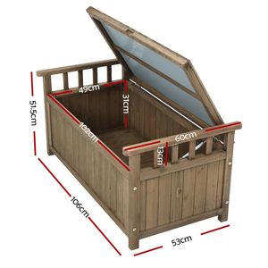 <span class=keywords><strong>Banc</strong></span> <span class=keywords><strong>de</strong></span> rangement extérieur en bois massif moderne pour patio et <span class=keywords><strong>jardin</strong></span>, jouets et outils - Product Image 6