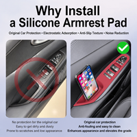 Pour BYD Seal 6 DM-i : Tapis de protection en silicone pour panneau de boutons de porte, couvercle de protection pour interrupteur de lève-vitre, accessoires intérieurs